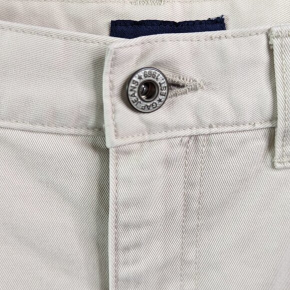 GAP A-line Cotton Denim Mini Skirt Tan Size 10 - Picture 7 of 12